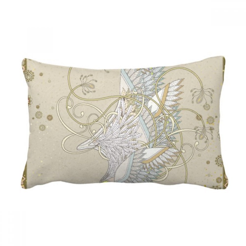 Jeter coussin oreiller lombaire japonais Ukiyo-E fleur imprimé housse avec insert canapé