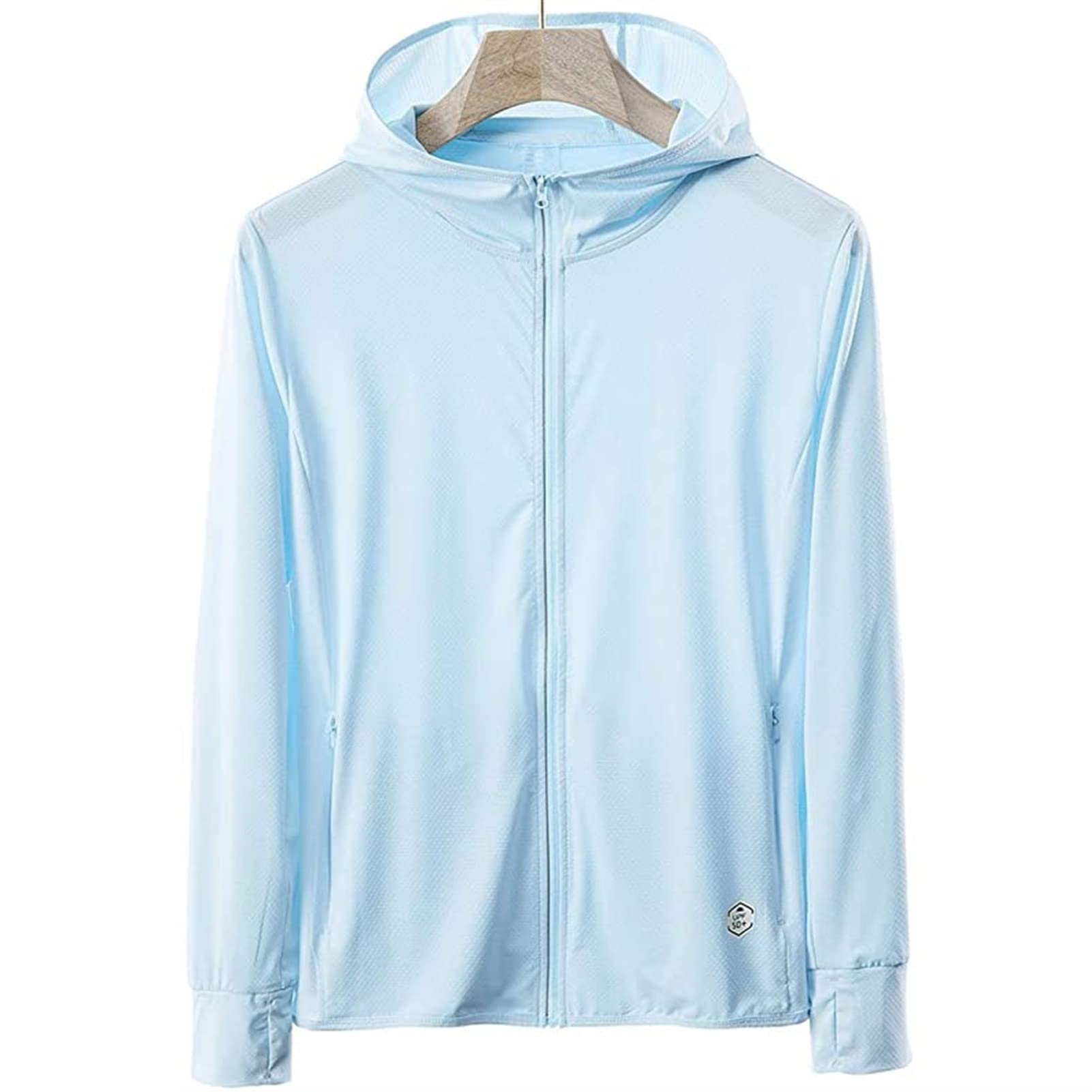Chaqueta de protección solar UPF 50+ para mujer con capucha 3