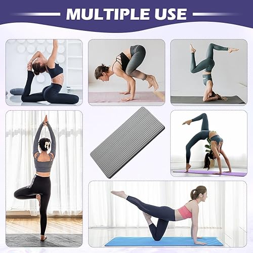 Miniatura 8 de Rodillera de yoga, espuma de alta densidad, material NBR, para yoga, elimina el dolor durante el ejercicio, almohadillas de ejercicio para rodillas,