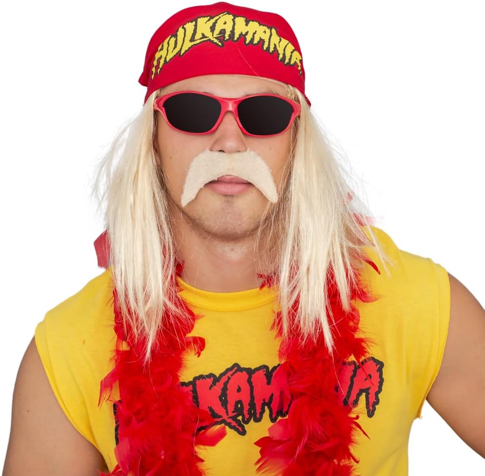 Hogan Wrestler Deluxe Complete Set Adult Halloween Costume Cosplay - Image 3