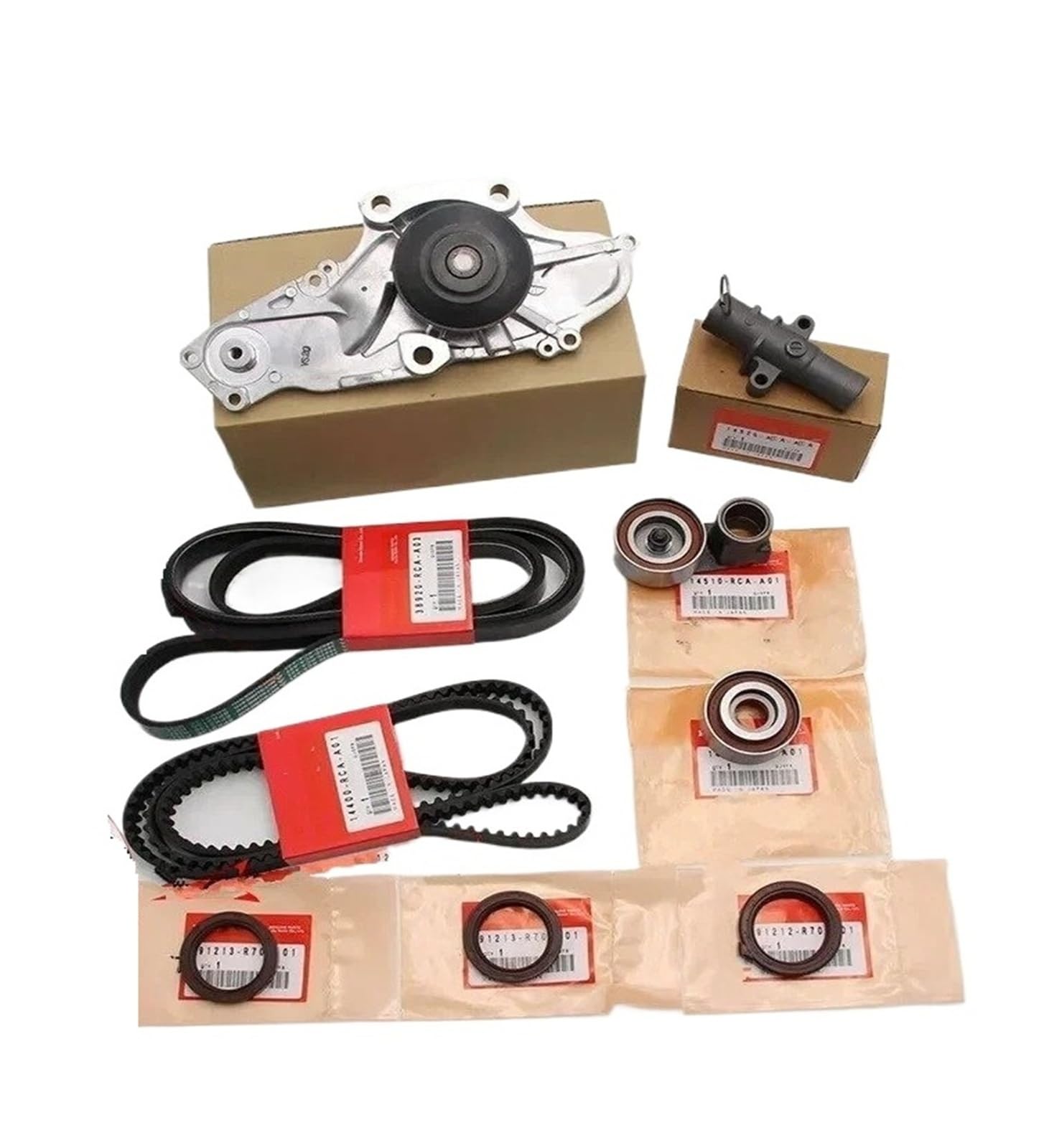Bomba Refrigerante Bombas Agua Kit Correa Distribución 14520-RCA-A01 Bomba Agua Para MDX Para RL TL Para Piloto Para Odyssey J35A 03-17 14510-RCA-A01 19200-RDV-J01