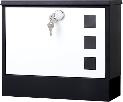 Miniatura 34 de Jssmst - Buzón con cerradura montado en vertical en la pared - Buzones con cerradura de llave de gran capacidad, 14.3 x 4.1 x 11.8 pulgadas