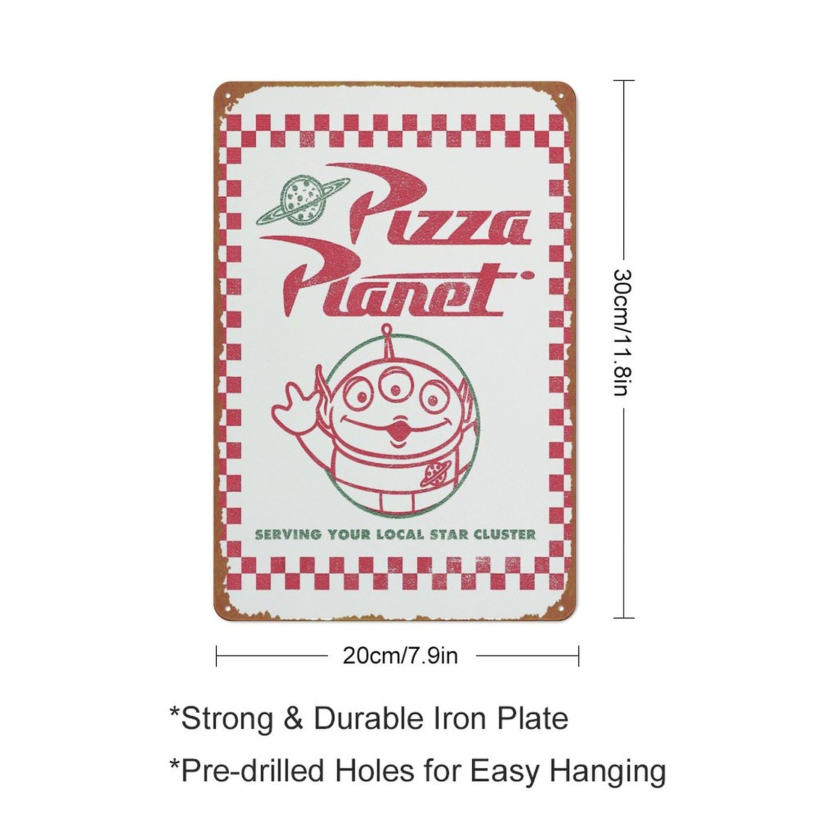 Amazon.co.jp: ピザプラネットボックス アートポスター レトロ メタル