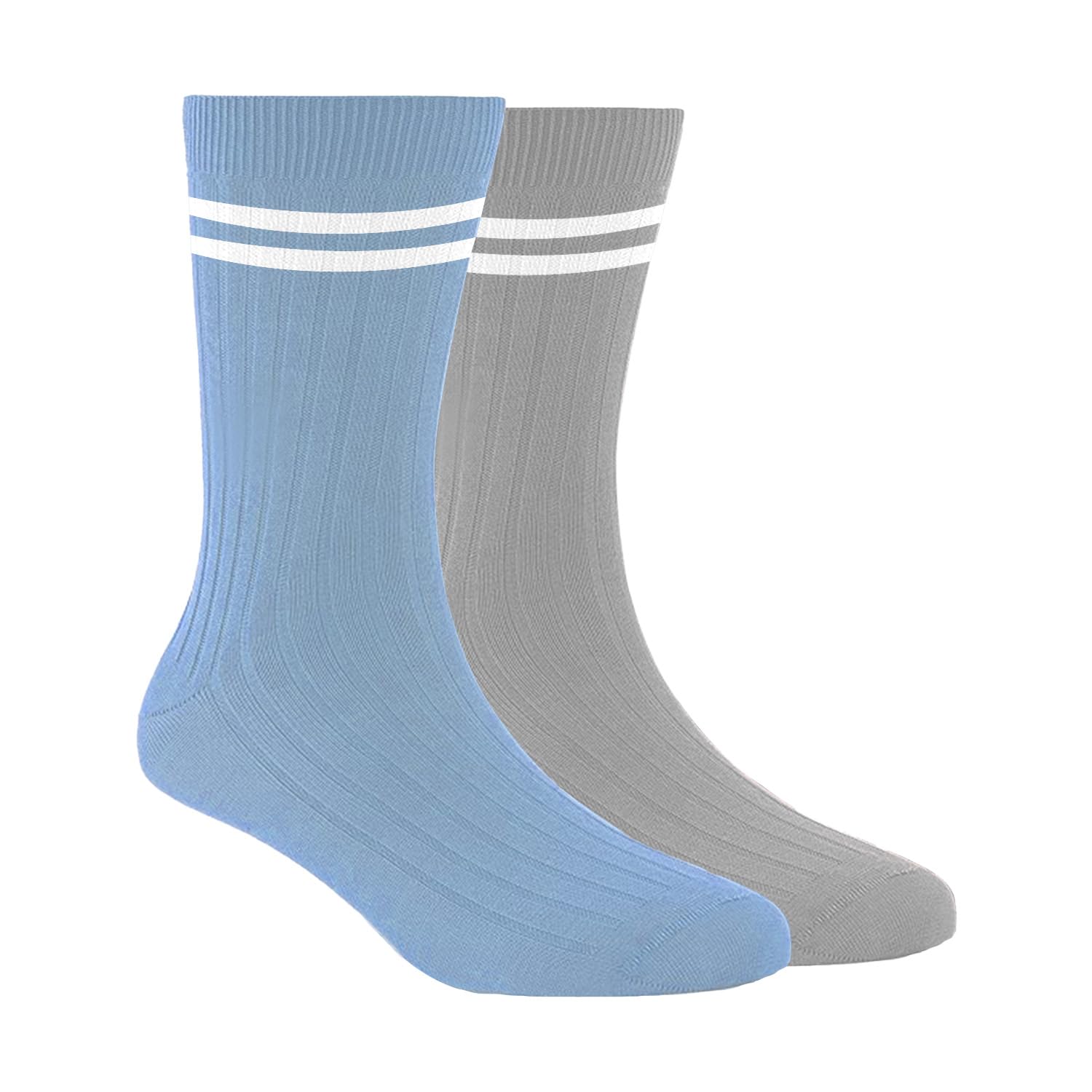 Bamboo Sports Socks for Women | Anti Odour & Breathable | Anti-Bacterial | Softer than Cotton Socks | Pack Of 2 | Sky Blue & Grey-image-13
