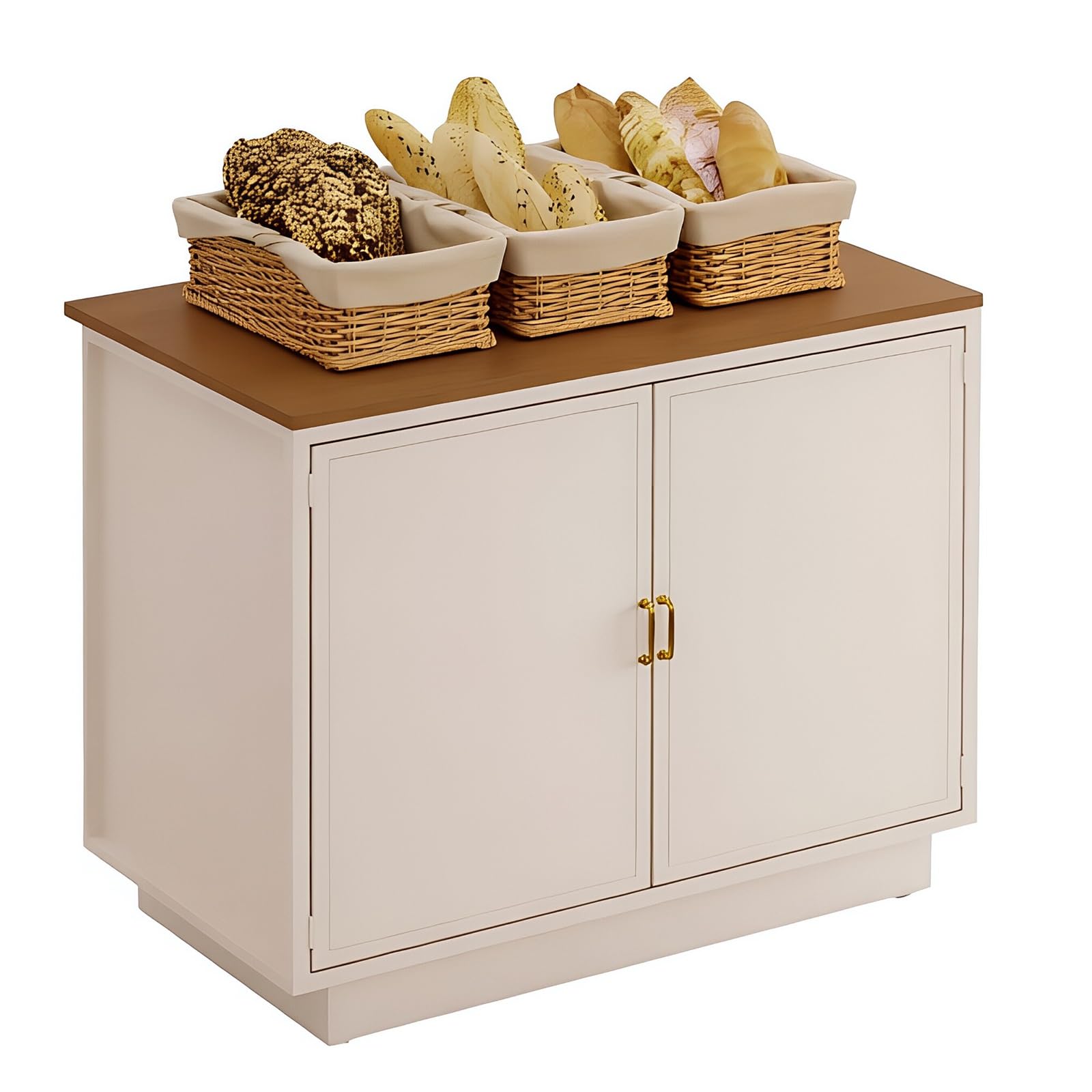 Zf9tBw5sH Unità cucina ad isola Armadietto portaoggetti a doppia anta for cucina con isola della fattoria piano di lavoro in legno