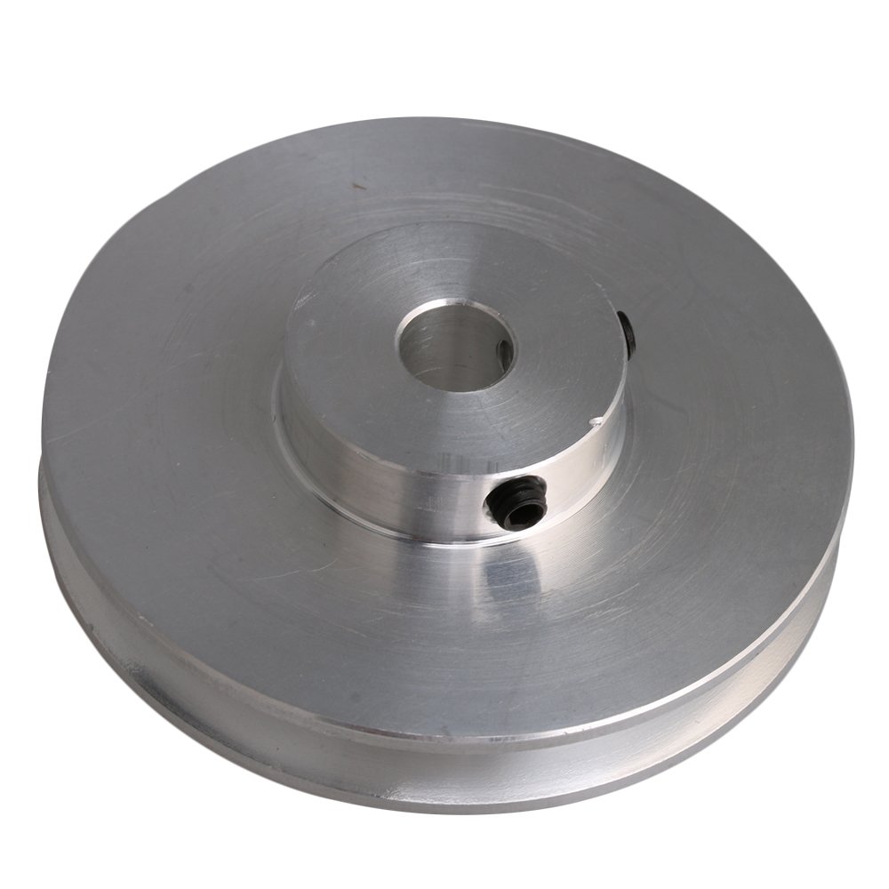 8mm Fixed Bore Single Groove Pulley Wheel Silver Aluminum Alloy 41x16x8mm for Motor Shaft 3-5mm PU Round Belts — Amazon image 11