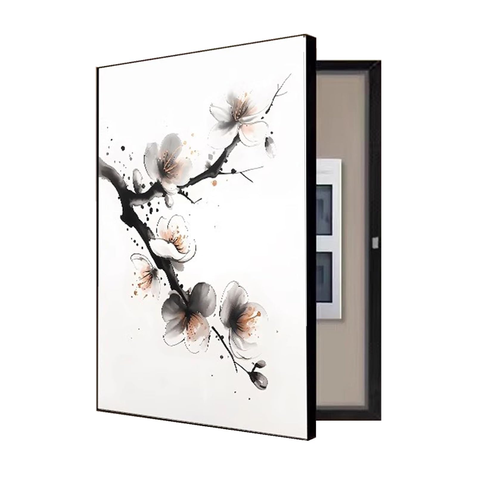 Quadro Elettrico Cancello Pittura Decorativa Verticale Scatola Contatori Arte Coperchio Protezione Pannello Contatore Decorativo Foyer(H,30x40cm)