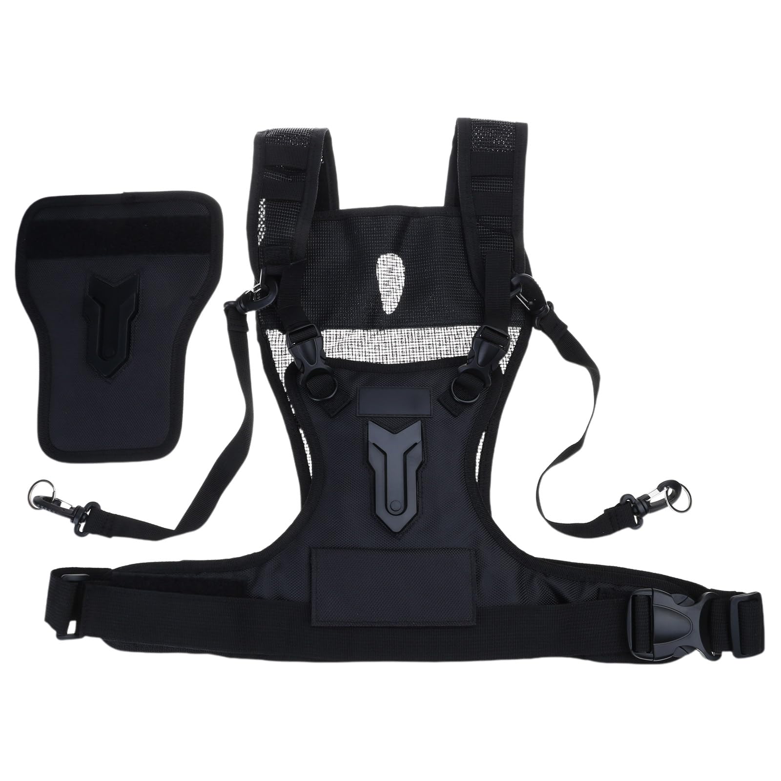 Double bandoulière réglable pour appareil photo reflex numérique avec nylon respirant et élastique