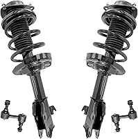 Vista 25 de Detroit Axle - Kit de puntales delanteros para Volvo C30 C70 S40 V50, 2 puntales muelle helicoidal 2 estabilizador, barra estabilizadora, enlaces