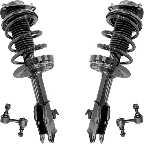 Miniatura 25 de Detroit Axle - Kit de puntales delanteros para Volvo C30 C70 S40 V50, 2 puntales muelle helicoidal 2 estabilizador, barra estabilizadora, enlaces