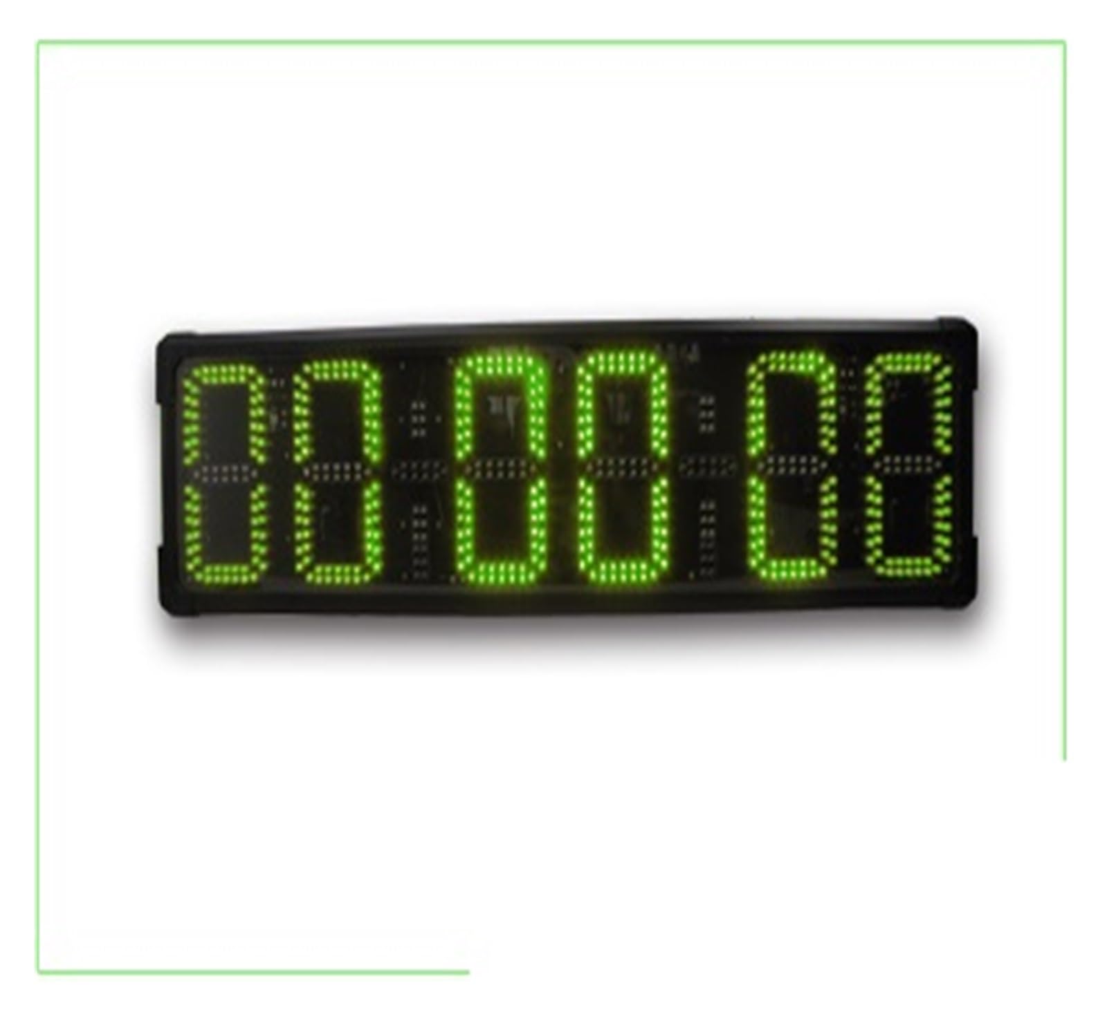 CVFRDD LED Countdown Clock, Large Double-sided Waterproof Race Timer Remote Control Countdown Clock(Groen)