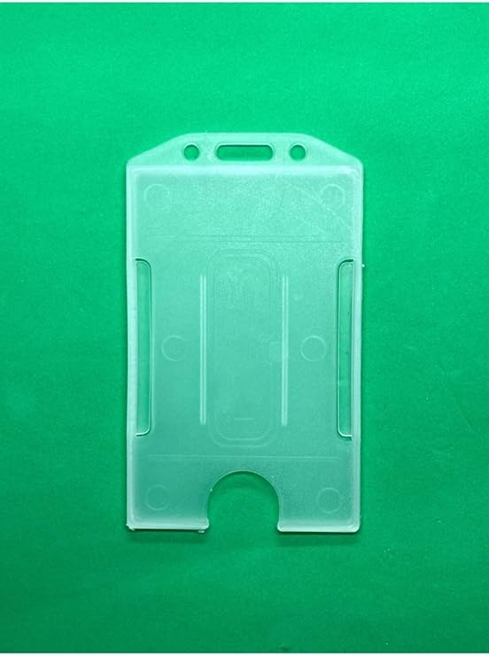 Name Badge Case Vertical Card Protector Transparent Name Badge