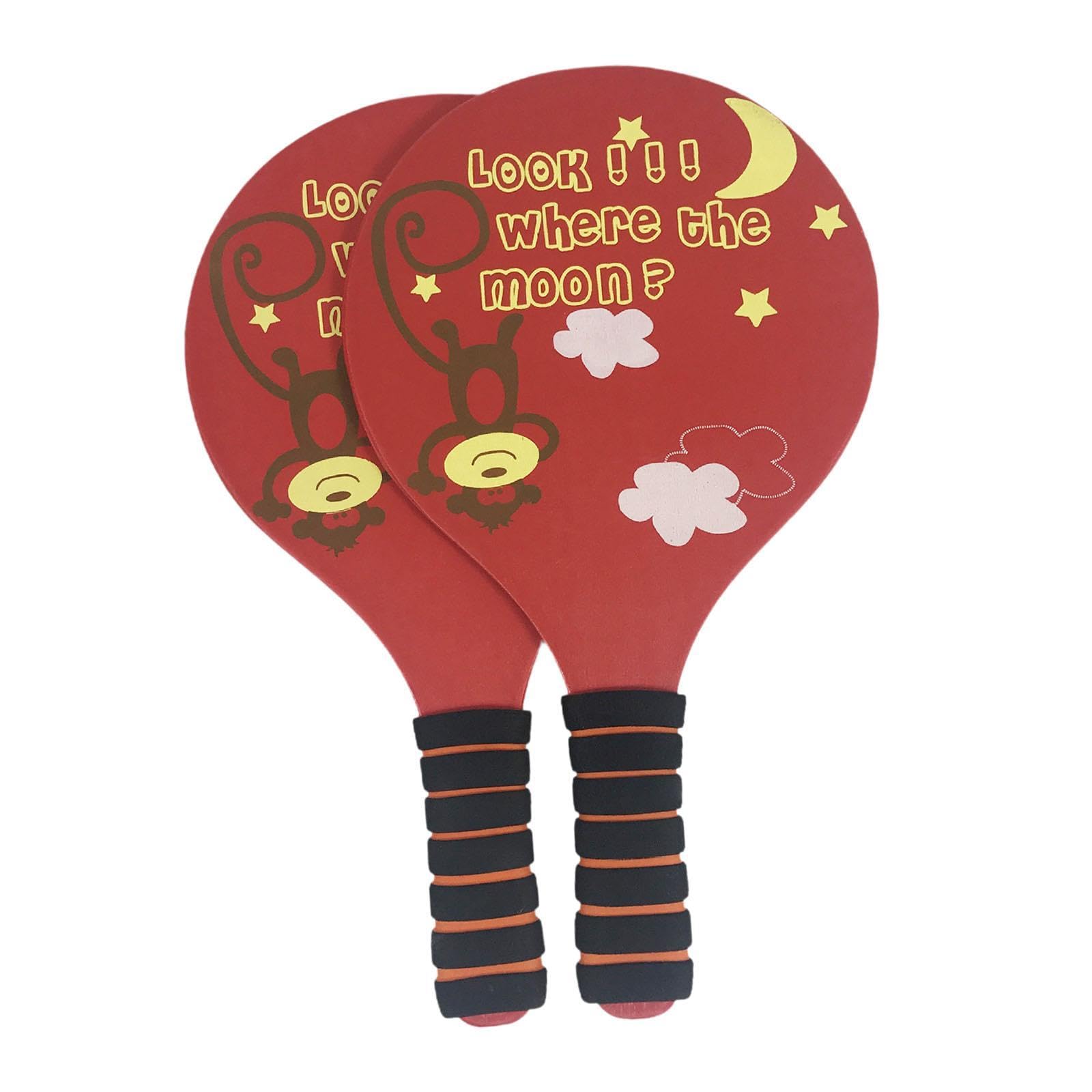 Badminton Rackets for Kids | Lightweight Wooden Paddle Racquet Playset for Beach & Lawn, Family Game Set | Large Head, Durable, Ergonomic Handle, Premium 2024 Edition Quality-picture-14