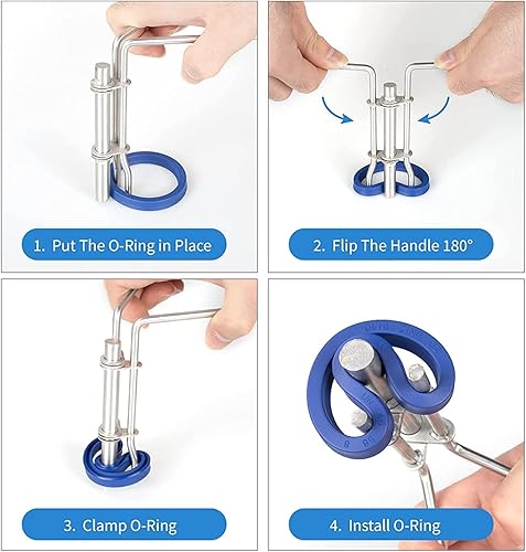 Miniatura 4 de Kit de herramientas de instalación de sellos hidráulicos de 5 piezas, herramientas de sello de reparación de pistón de cilindro hidráulico, kits de