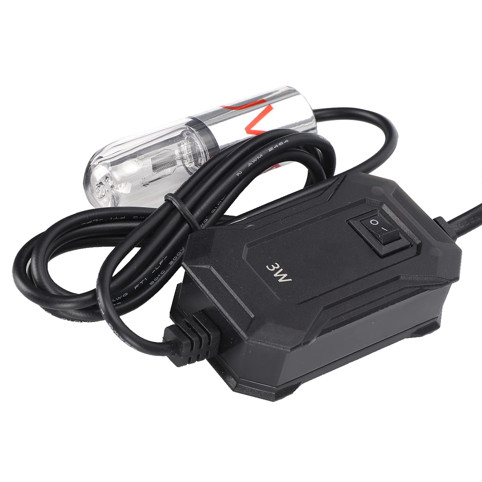 Luz de Limpieza de Tanque de Peces, 220V (enchufe de la UE 3W) Lámpara de Luz UV Mini Desinfectante UV Acuario Luz UV Máquina de Limpieza de Tanque de Peces para Tanque de Filtro (Enchufe de la UE 3W)