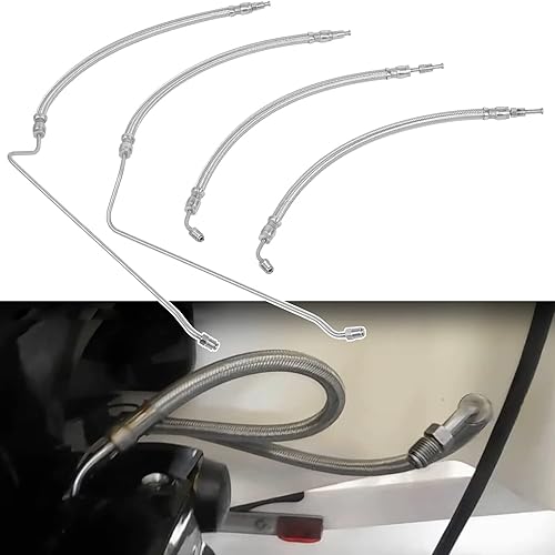 Kit de manguera hidráulica de cilindro de ariete de ajuste eléctrico compatible con Mercruiser Alpha I 16-316 Gen II Bravo 1 2 3,9B-106 y 9B-116