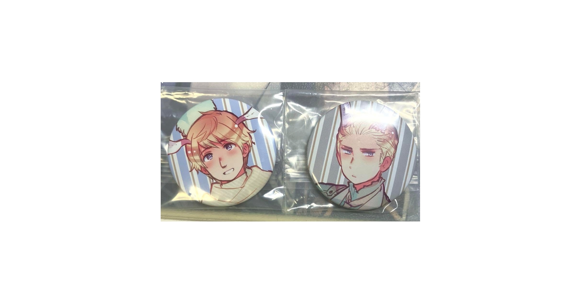 ヘタリア ガールズアトラクション ガルアト限定 100mm 缶バッジ