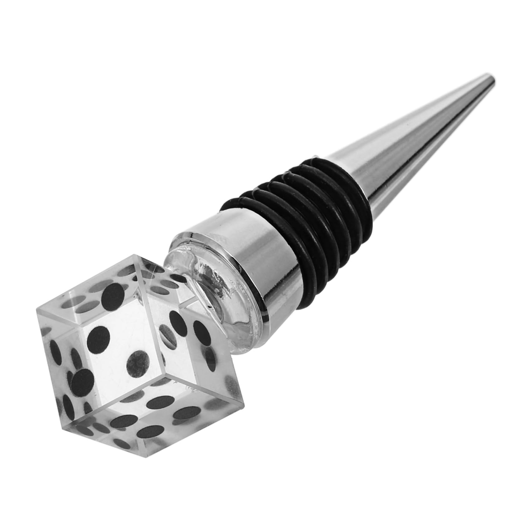 Zerodeko 5 Pezzi Sughero Tappi di Vino tappisti della Bottiglia di Vino guidato Tappo di Vino Arredamento Accessori Tappo per Vino da Festa Tappi per Vino Decorativi Gel di silice Argento