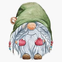 Vista 1 de Pegatina de gnomo para parachoques de 5 pulgadas