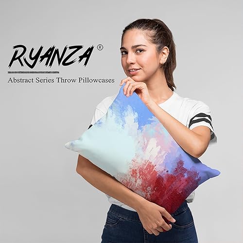 Miniatura 9 de Juego de 2 fundas de almohada, arte abstracto de 12 x 16 pulgadas, decoración del hogar, fundas de almohada decorativas para decoración del hogar,