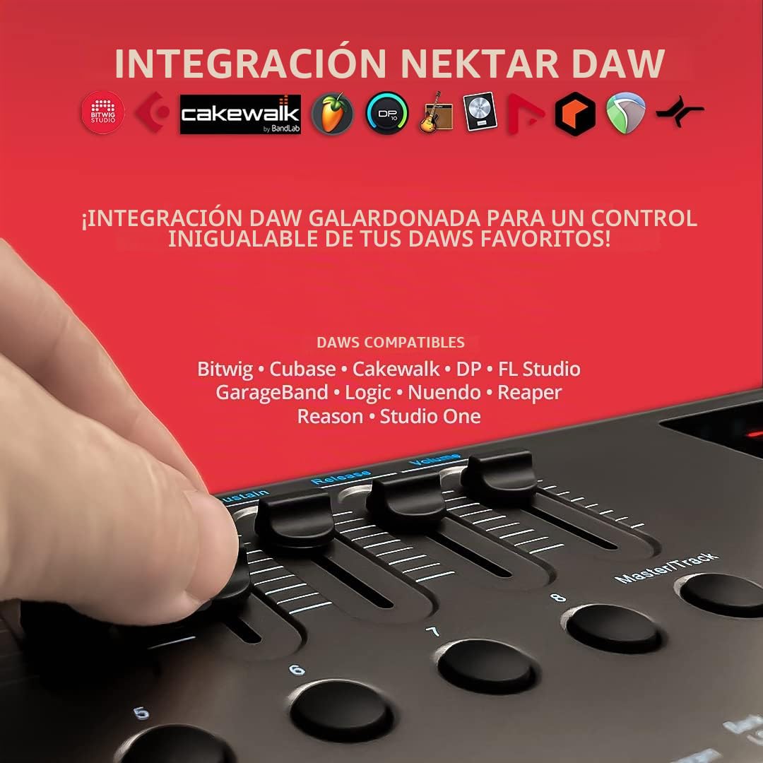 Nektar Impact LX61+ - teclado controlador MIDI USB con integración DAW