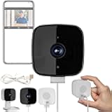 Smart 2K Window Security Camera, Indoor WiFi Home Camera with Color Night Vision, Wireless Stick-On Setup & Motion Detection Two-Way Audio for Home Security Monitoring (Without Tf Card)