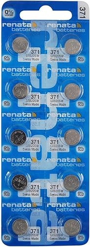 Miniatura 1 de Renata 371 SR920SW - Batería de reloj de óxido de plata de 1,55 V (10 unidades)