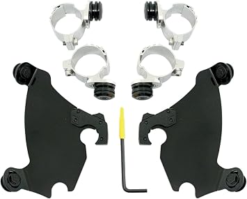 Memphis Shades Gauntlet Fairing Black Trigger-Lock Mount Kit MEB1981