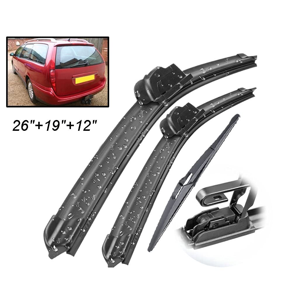 Juego De Escobillas De Limpiaparabrisas Delantero Trasero para Citroen C5 Estate 2001 2002 2003 Parabrisas