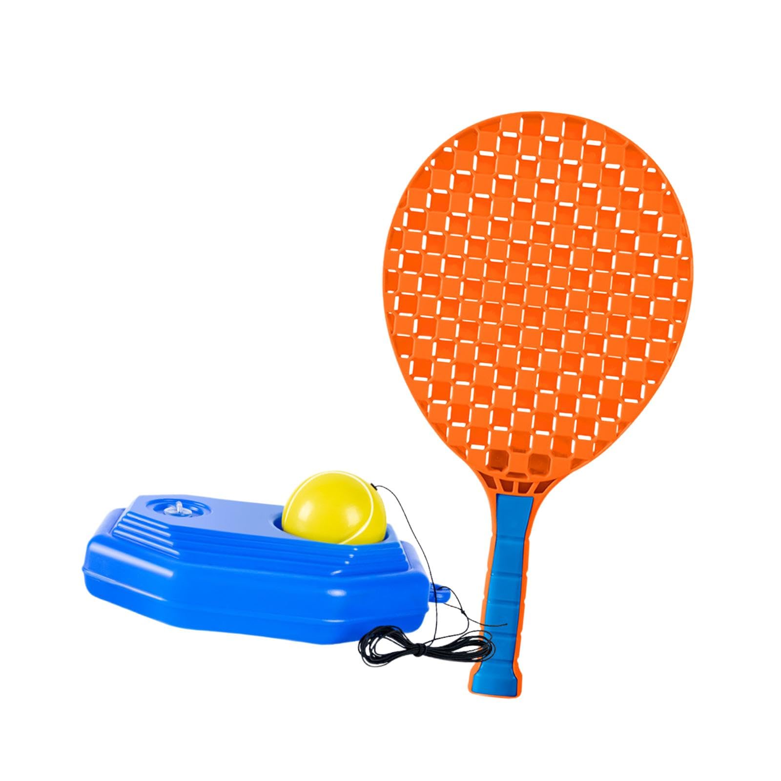 kowaku Tennis Trainer Rebound Ball with String, Tennis Solo Training Tool Tennis Rebounder Set Tennis Practice Rebounder for Kids Parks Adult Garden, Orange