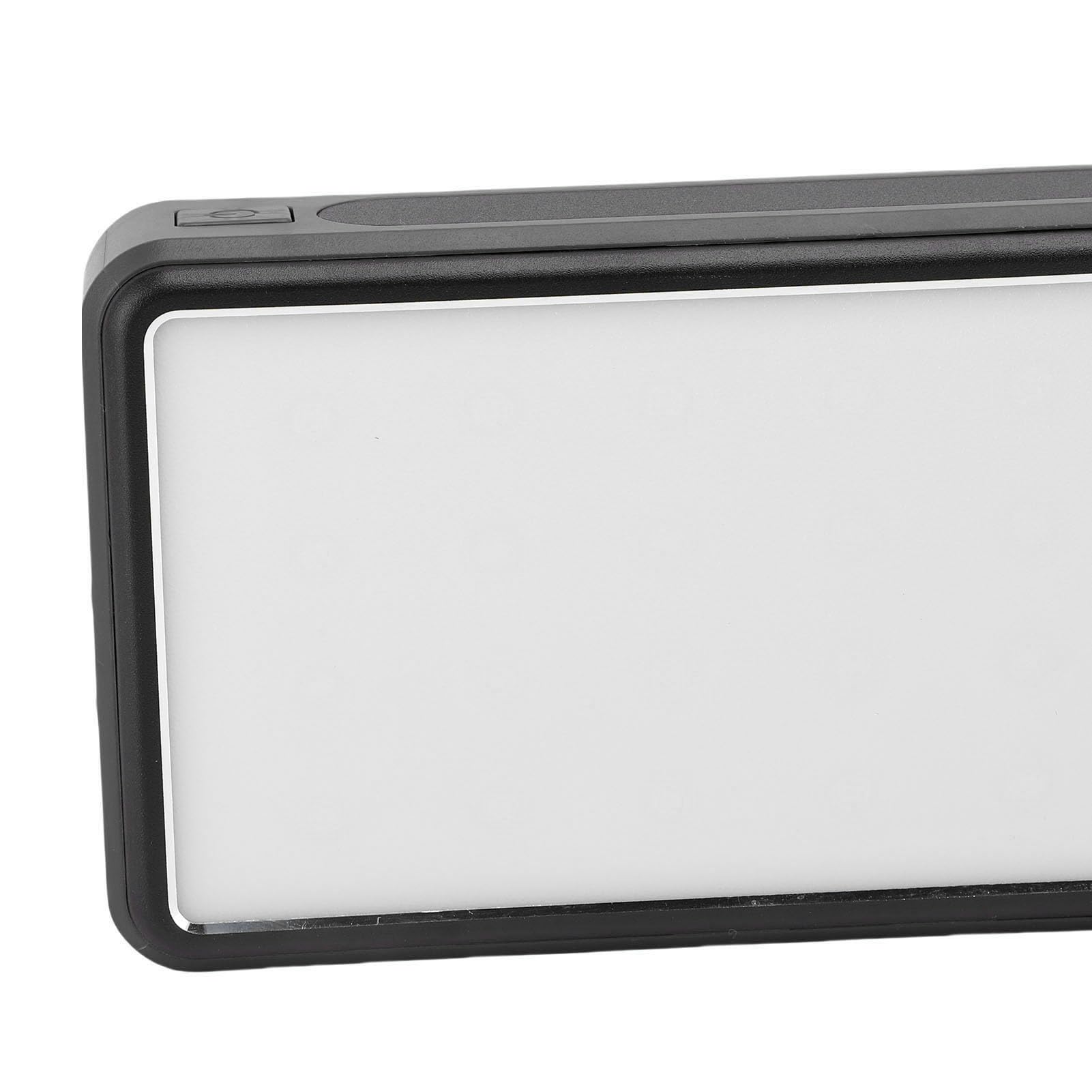 Chargeur Portable avec Banque D'énergie Solaire 50000mAh et Lumière LED pour Les Activités de Plein Air Randonnée en Alliage D'aluminium (Noire)