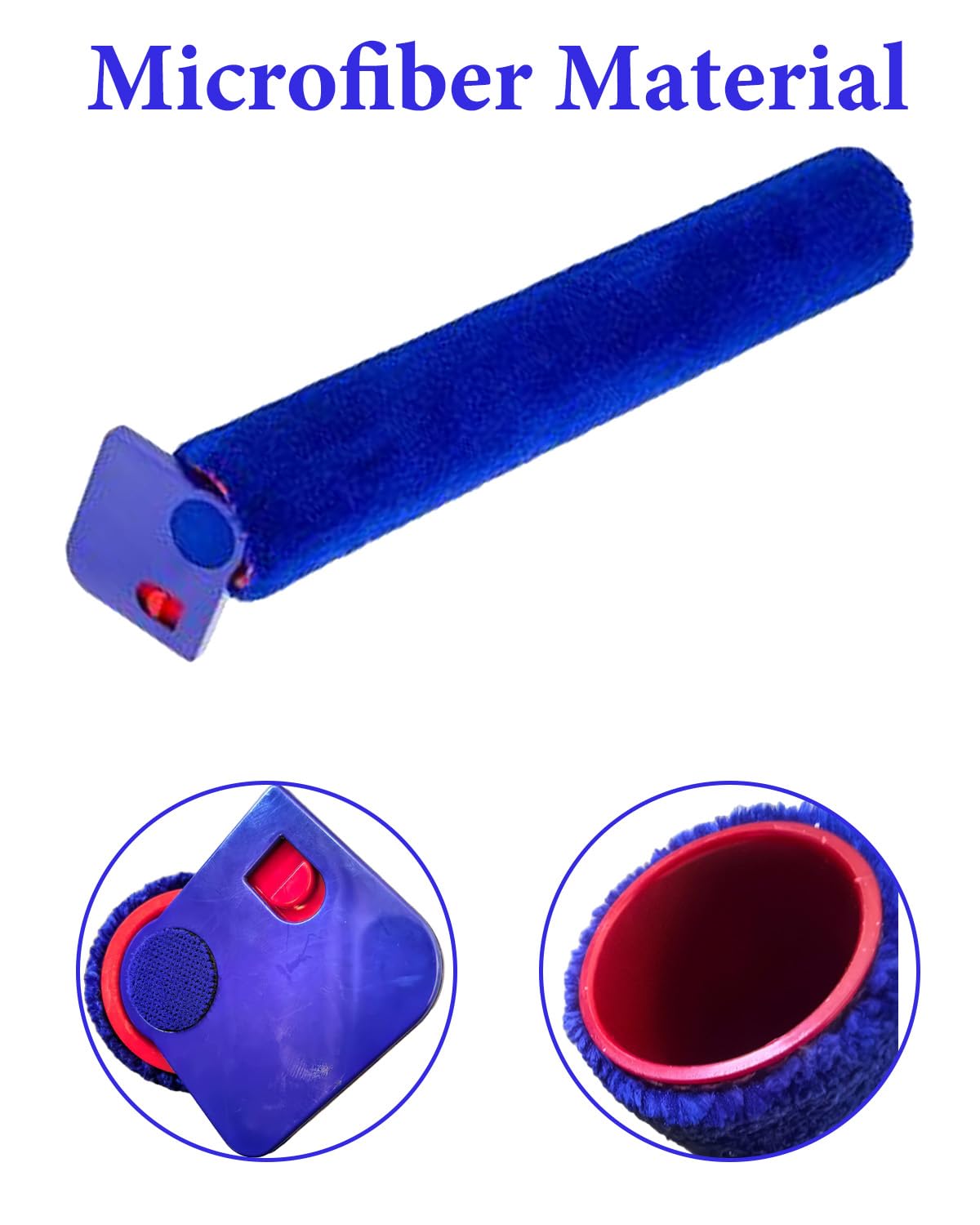 Chuancheng 4-pak mop rolkowy do Dyson Spot+ Scrub AI robot odkurzający, zmywalny, akcesoria do mopa z mikrofibry, 4 szt