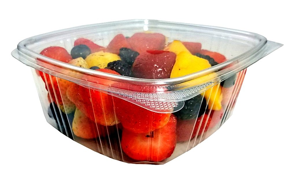 32 oz. (Quart Size) RPET Clear Plastic Hinged Lid Deli Meal Prep Fruit Salad Display Food Storage Containers 100% BPA Free | 200/Case by KODA CUP – 32 oz., 64.0 ounces, Plastic