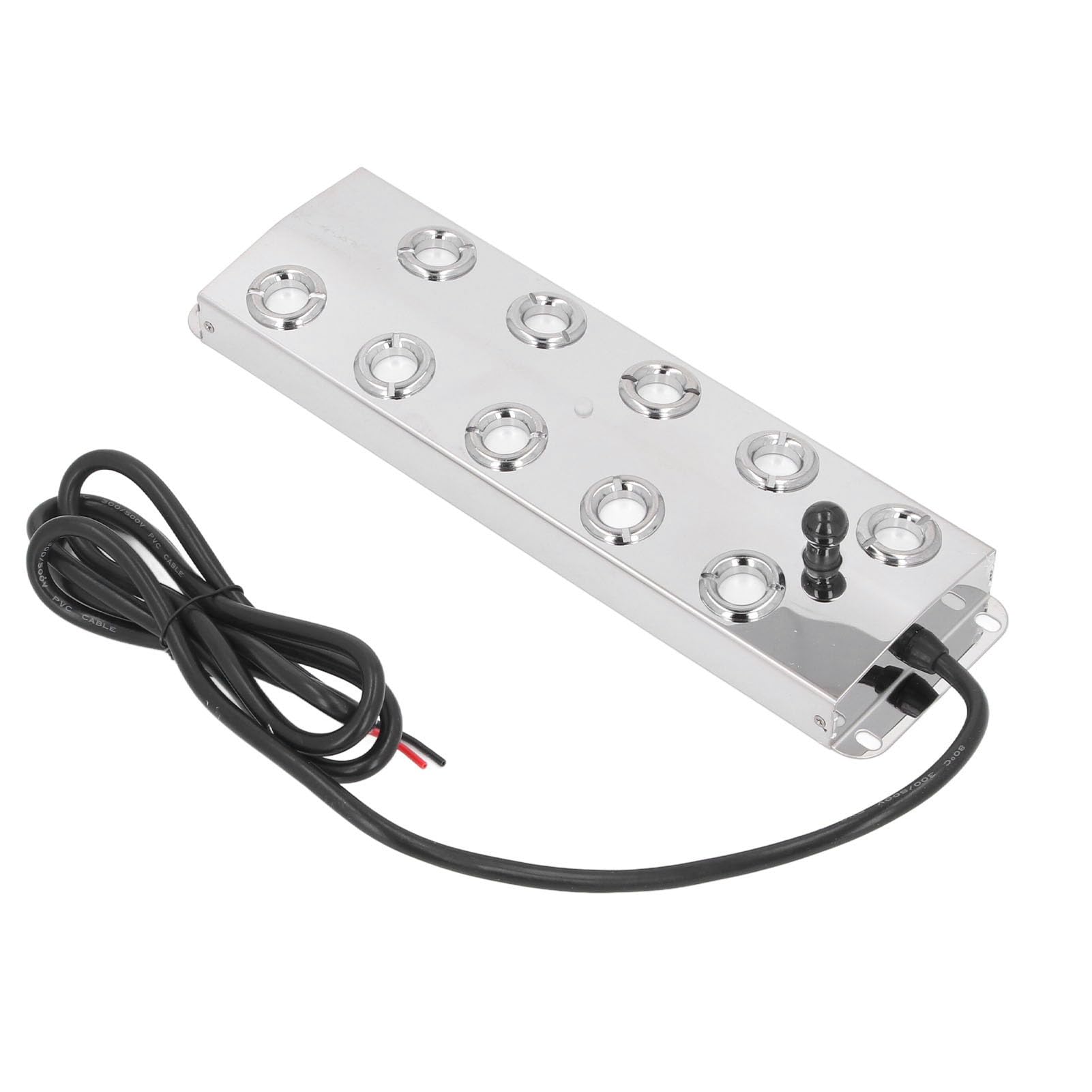 Jiawu 10-głowicowa Ultradźwiękowa Wytwornica Mgły DC45-48V 1,5 M Kabel Fontanna do Stawu Wodnego Fogger IP67 Wodoodporna Stal Nierdzewna Przeznaczona do Kontaktu z żywnością