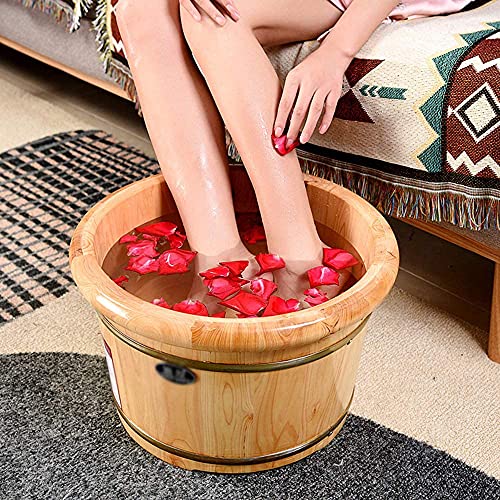 Baño de pies madera con masajedor y tapa miniatura 2