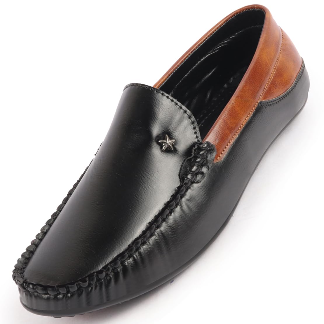 FAUSTO Mens Black Loafer -7 UK (B07NDWWP6T) Amazon Price History, Amazon Price Tracker