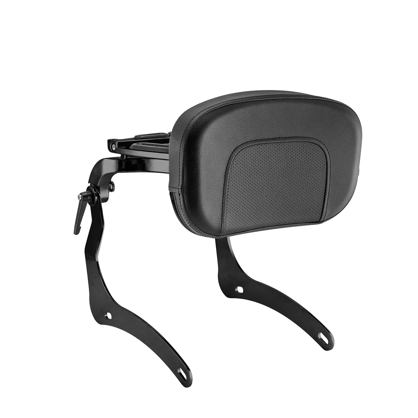 drążek Sissy z bagażnikiem Akcesoria motocyklowe oparcie pasażera regulowane składane Sissy Bar pasuje do Kawasaki Vulcan VN 900(Whole Black)