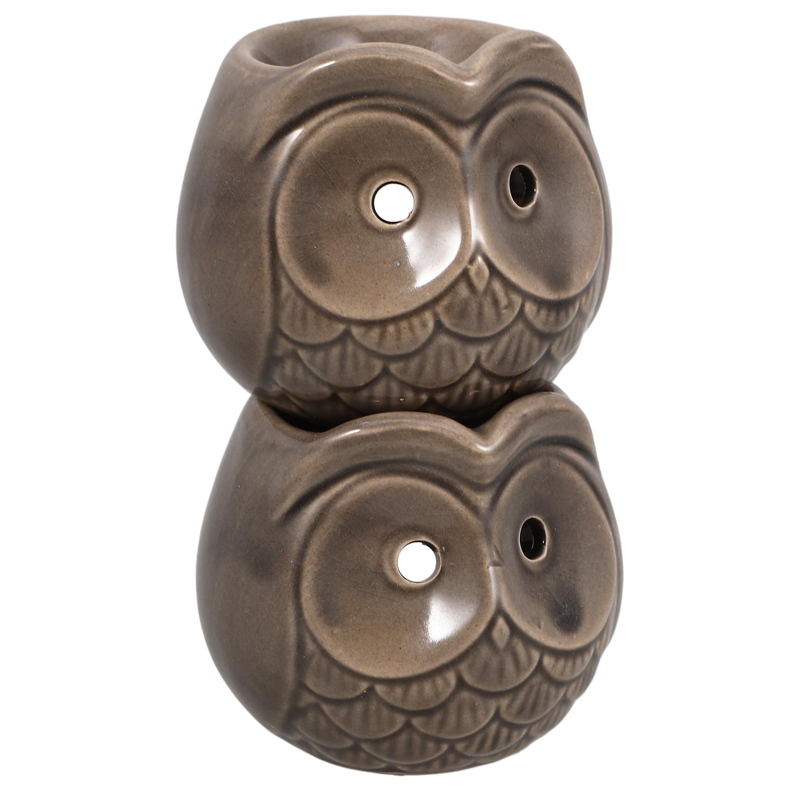 Décorations zen pour maison et bureau avec brûleur d'arômes hibou