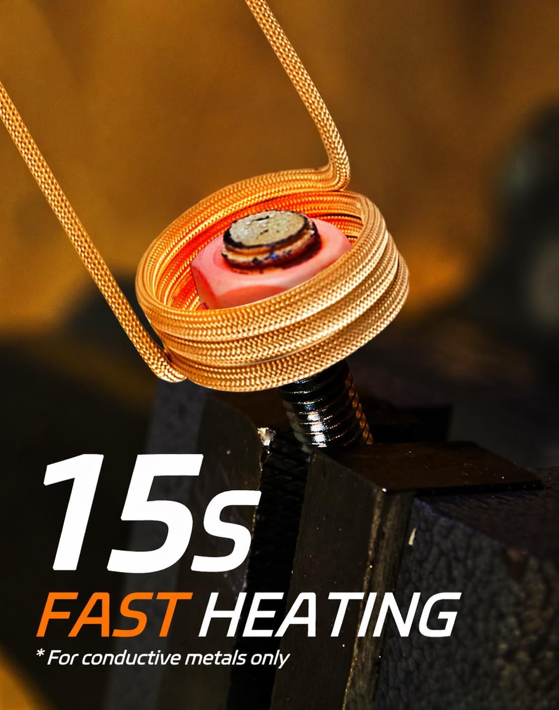 Solary Magnetic Induction Heater Kit - 1200W 110V Induction Bolt Heater with 4 Coils for Rusty Screw Removing, Nut Buster Tool