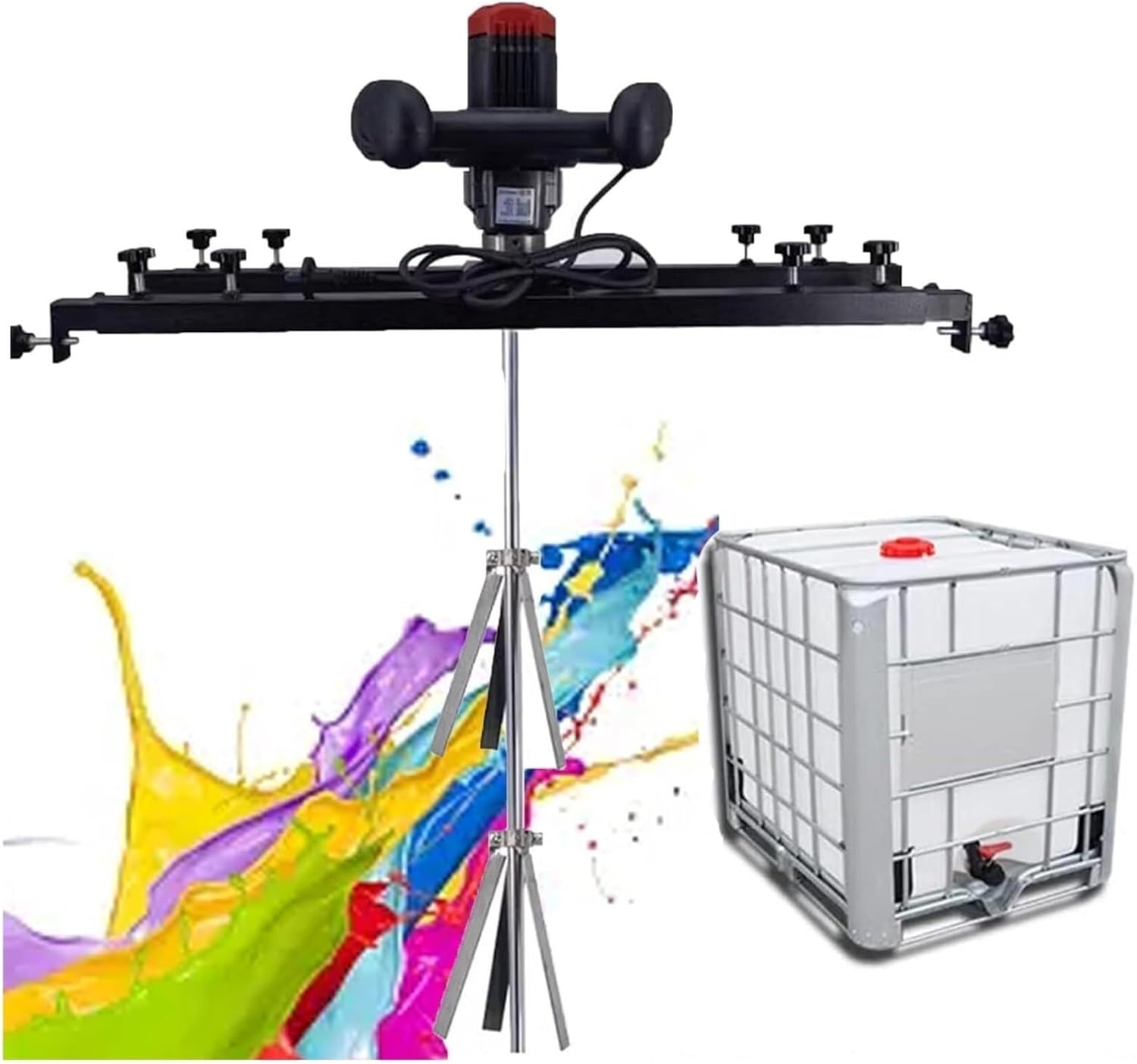 Agitator, 3000W Electric Tank Mixer Machine, Commercial 1 Ton Paint Stirring Machine With Support Hanger, Paint Mixing Equipment, For Ink Dissolver Agitator