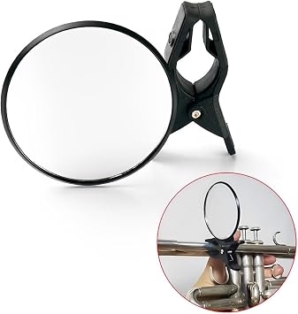 PAMPET Trumpet Ambushure Training Mirror | Compatible with All Brass Instruments | For Mouthpiece Check and Ambushure Correction | For Beginners, Students, and Instructors | Practice Support