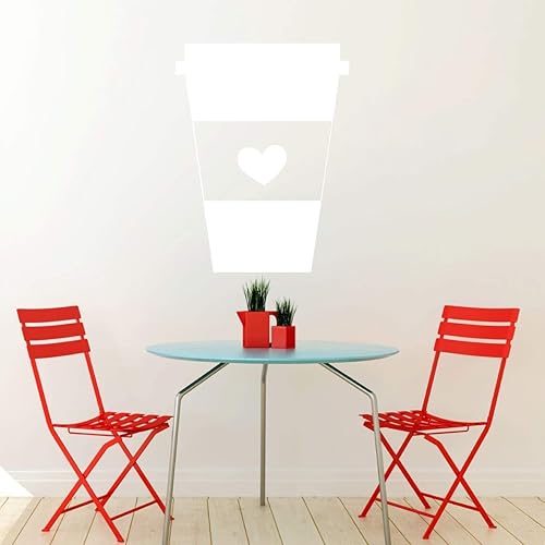 Miniatura 7 de Coffee Cup Decal  Vinyl Home Decoration for Coffee Lovers  Perfect Decor for Laptops and Water Bottles  Small, Medium, Large, X - Large  Black,