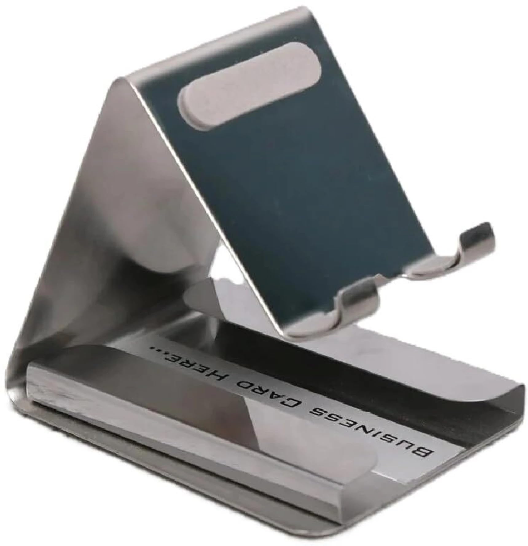 BLLUEX Tabletop Stand | Mobile Phone Stand with Card Holder | Tabletop Holder | Perfect for Bed,Office, Home,Gift and Desktop (Silver)-picture-25