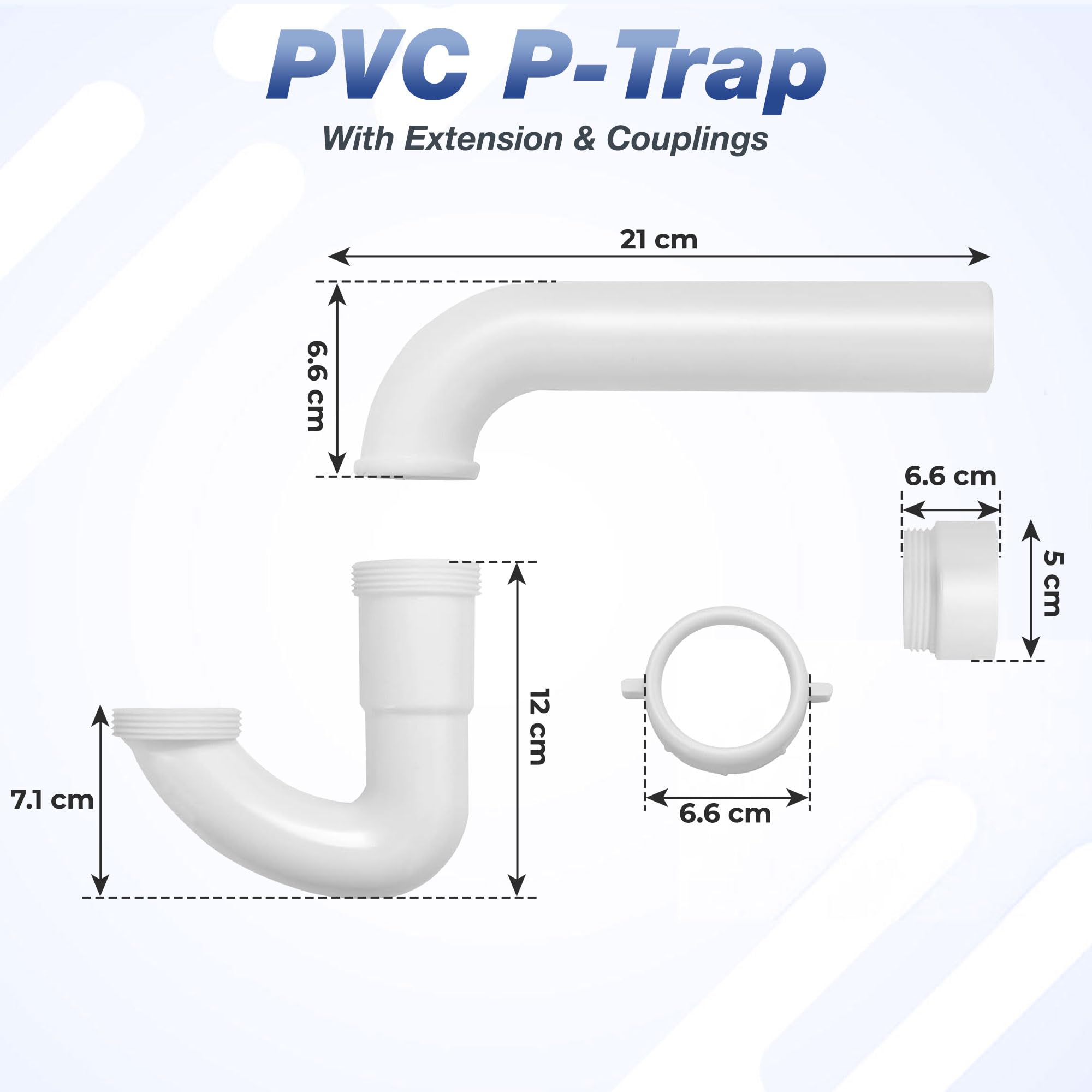 1-1/2" P-Trap Kit - Durable Plumbing Supply -2 1-1/2" P-Trap Kit - Durable Plumbing Supply -2