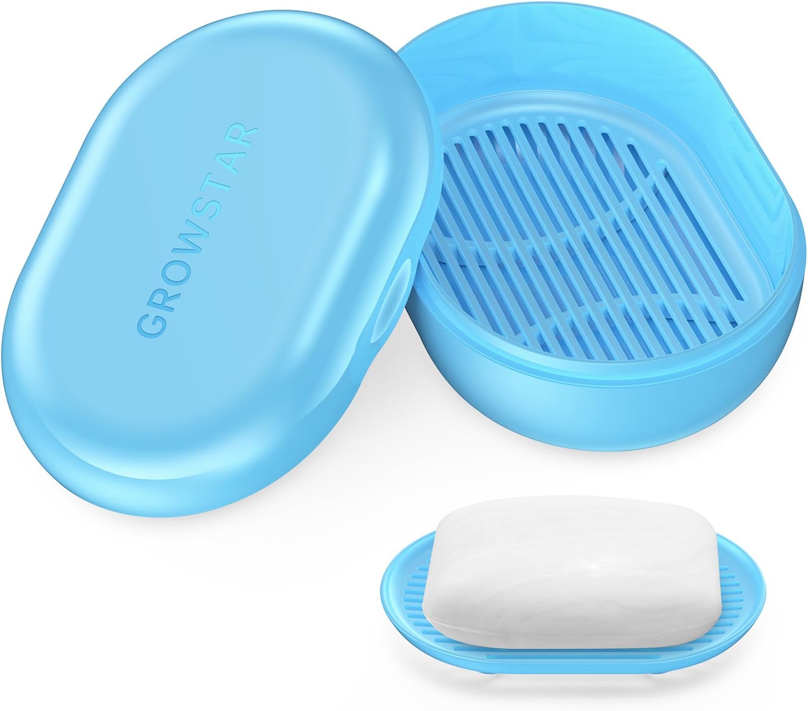 Amazon.com: DODAMOUR 2 Pcs Travel Soap Container, Portable Soap Dish ...