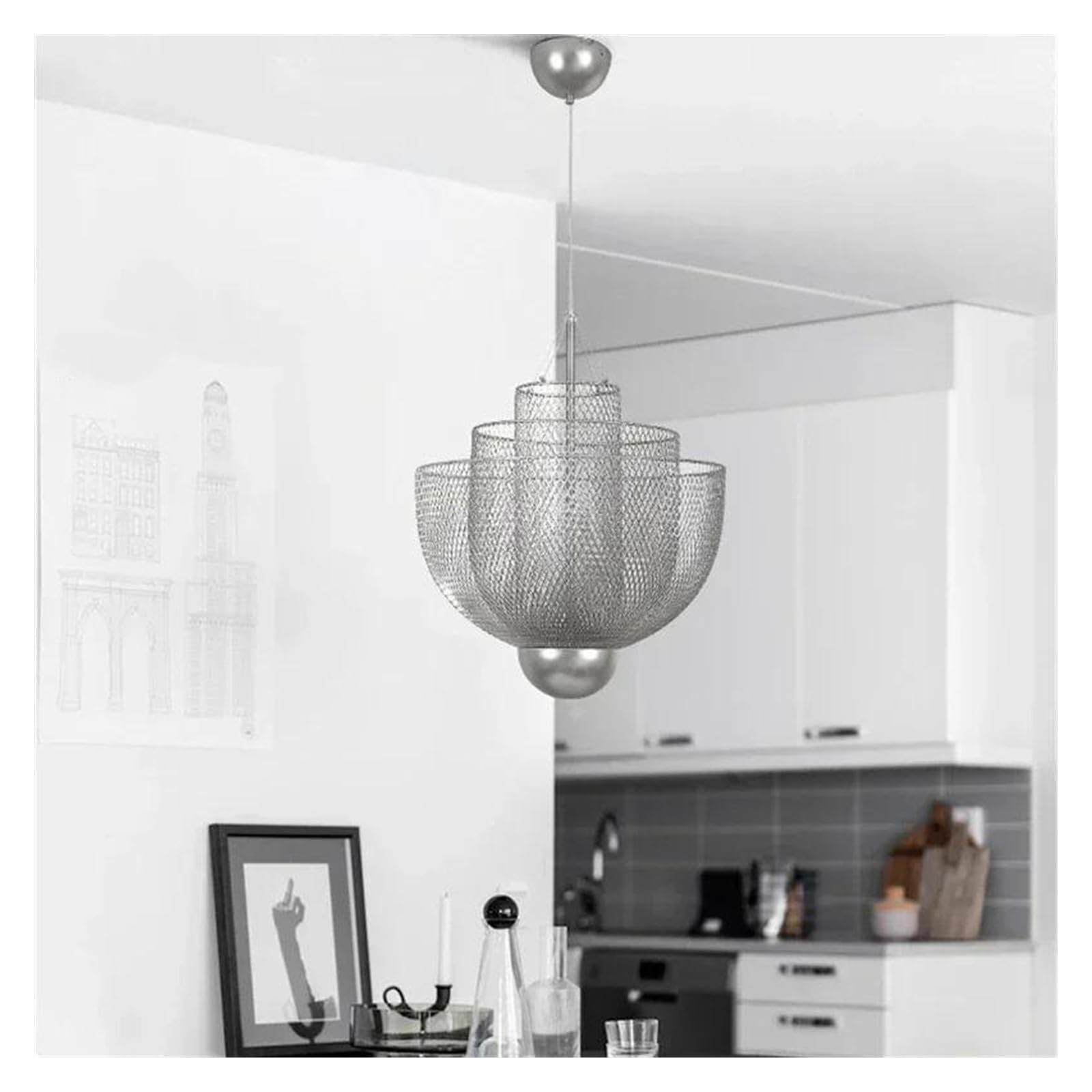 PCXEHUYP Chandelier, Nordic Light Luxury Living Room Lamp Dutch Designer Creative Bedroom Postmodern Duplex Restaurant Staircase Pendant Lights