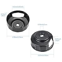 Vista 5 de Llave de filtro de aceite para motocicleta, funda primaria, embudo de llenado de cárter y embudo de filtro de aceite sin goteo, apto para Harley