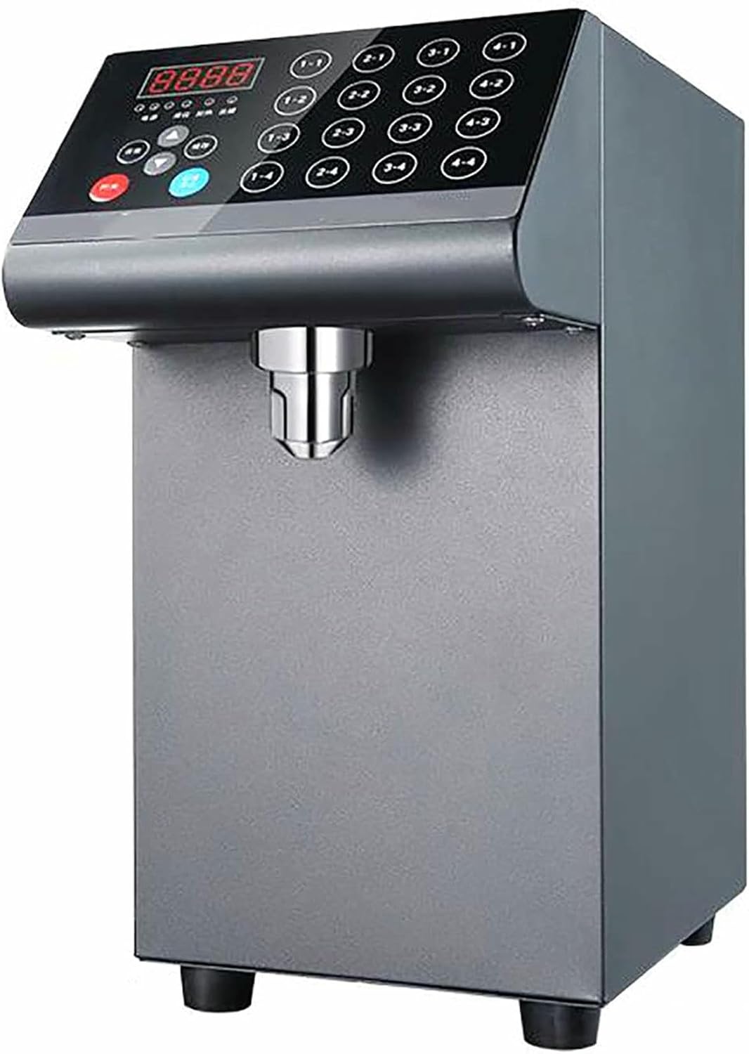Stainless Steel Syrup Dispenser, Quantitative Fructose Machine 8L, Automatic Fructose Dispenser, Home, Milk with Milk, Cafeteria, Restaurant ~//