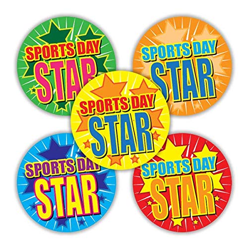SuperStickers Paquete de pegatinas de estrella del día de los deportes (250 pegatinas) Cover