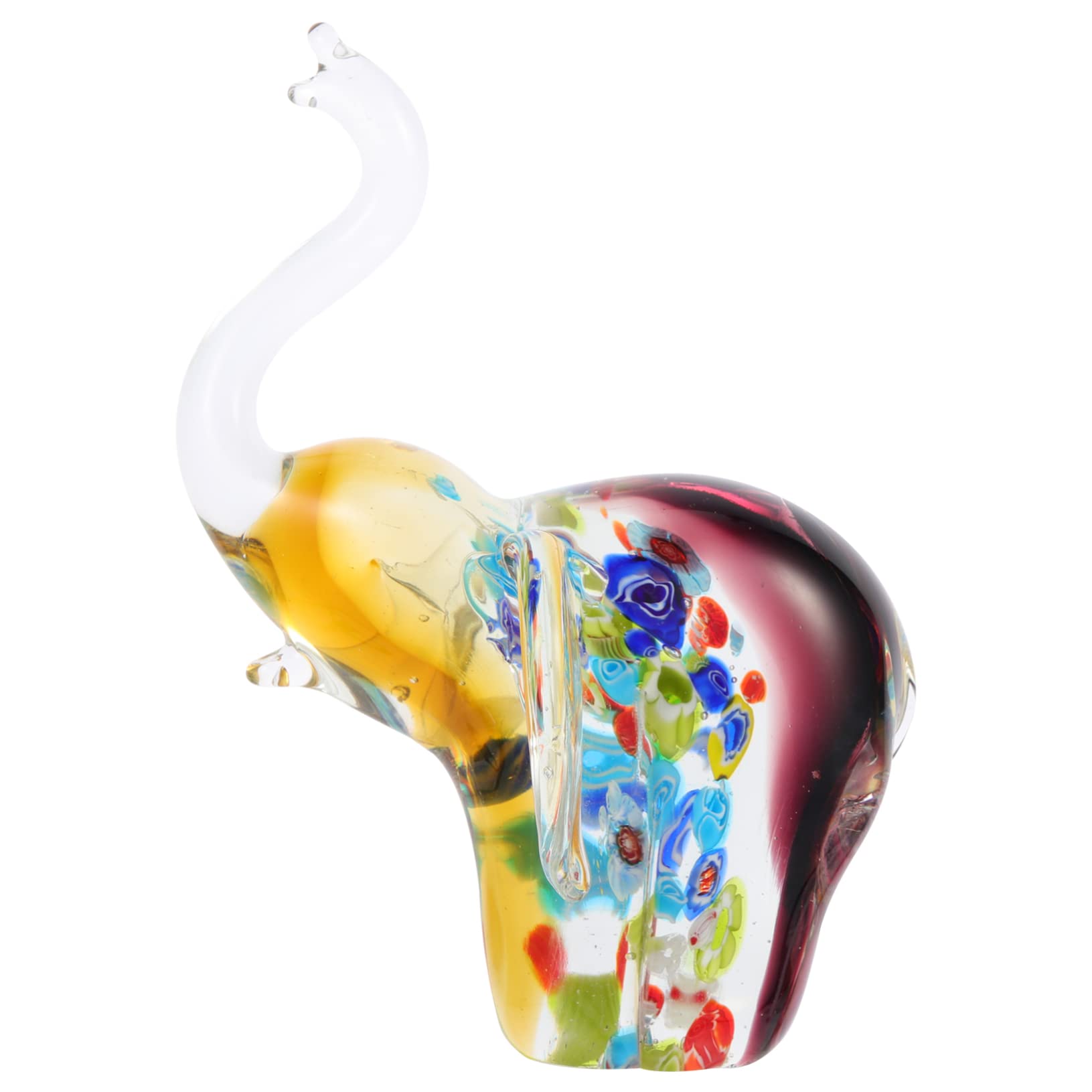 Statue d'éléphant en verre coloré : l'idée cadeau idéale pour un collègue